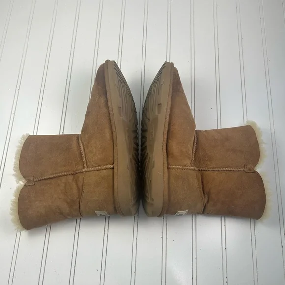UGG Bailey Button II Boots โ Womenโs Size 6 (Chestnut, Shearling-Lined) - Picture 7 of 9